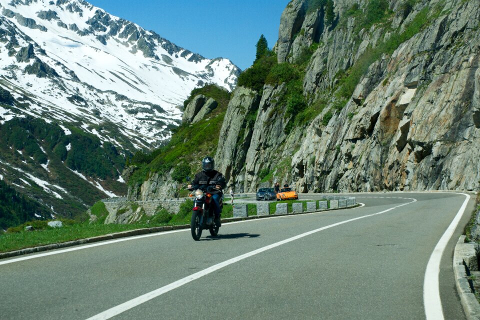 Alpine pass round trip motorcycle