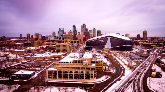 Blustery Winter Morning in Downtown Minneapolis
