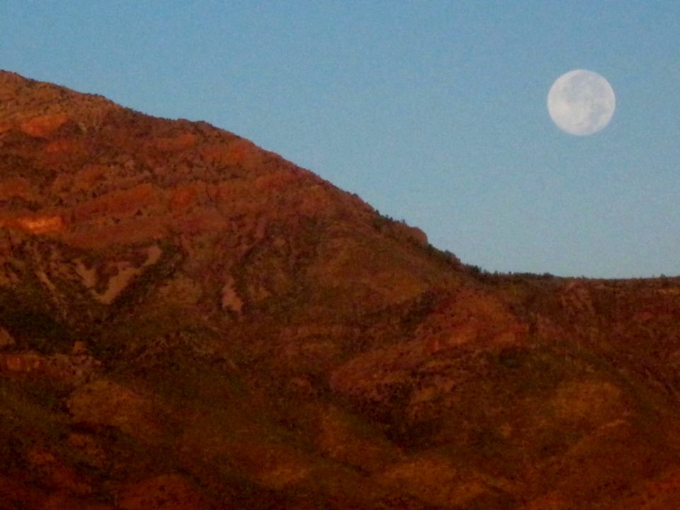 Moon Over Mazaztal Mountains