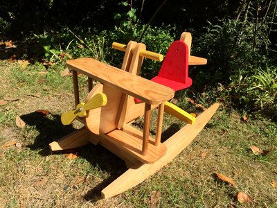 Plane rocker wood
