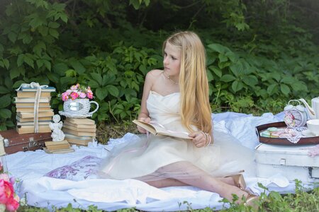 Nature picnic summer