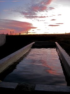 Sunset Over the Hot Pot