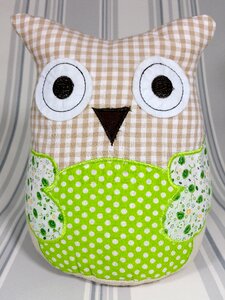 Patchwork green fabric