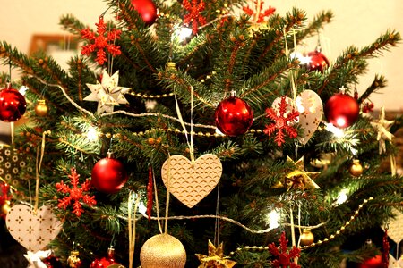Christbaumkugeln christmas eve pine needles