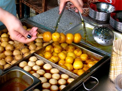 Serving Fish Balls photo