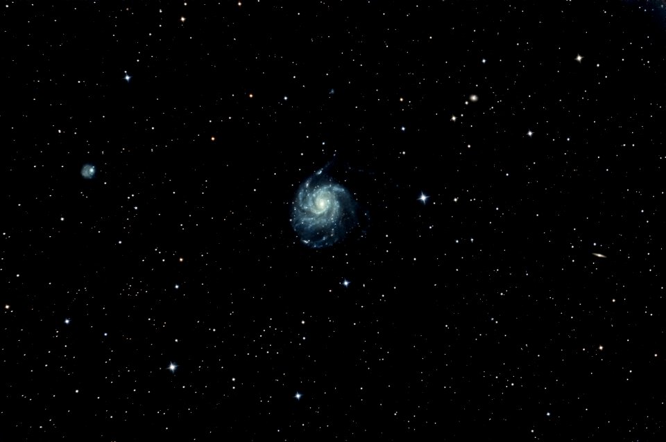 Pinwheel Galaxy (M 101) ,NGC 5474 and NGC 5422