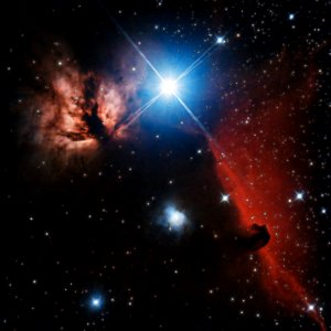 Horsehead and Flame Nebulae