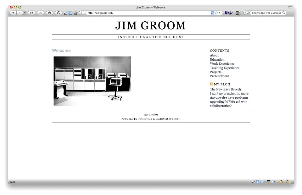 Jim Groom CV/Resume