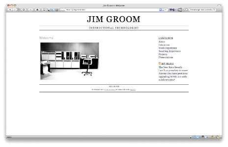 Jim Groom CV/Resume photo