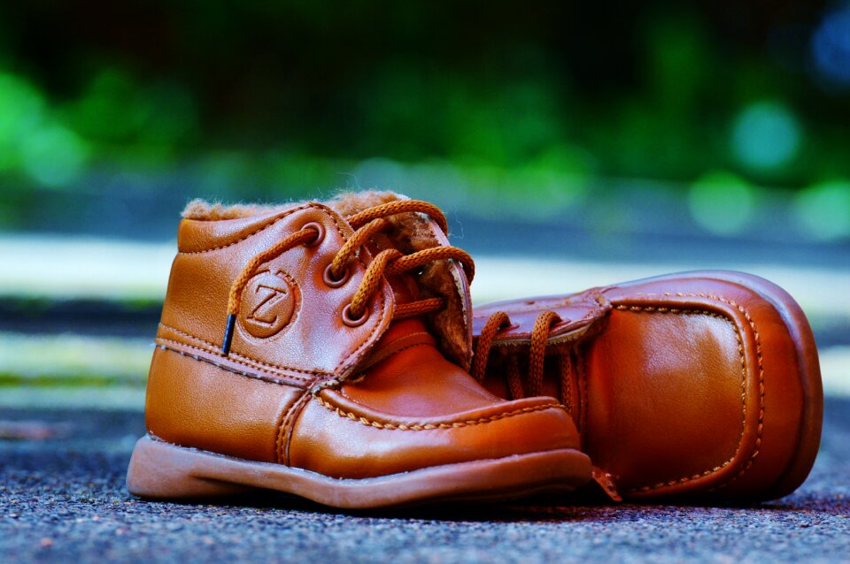 Leather cute leather shoes
