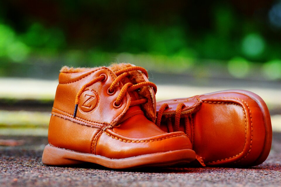 Leather cute leather shoes