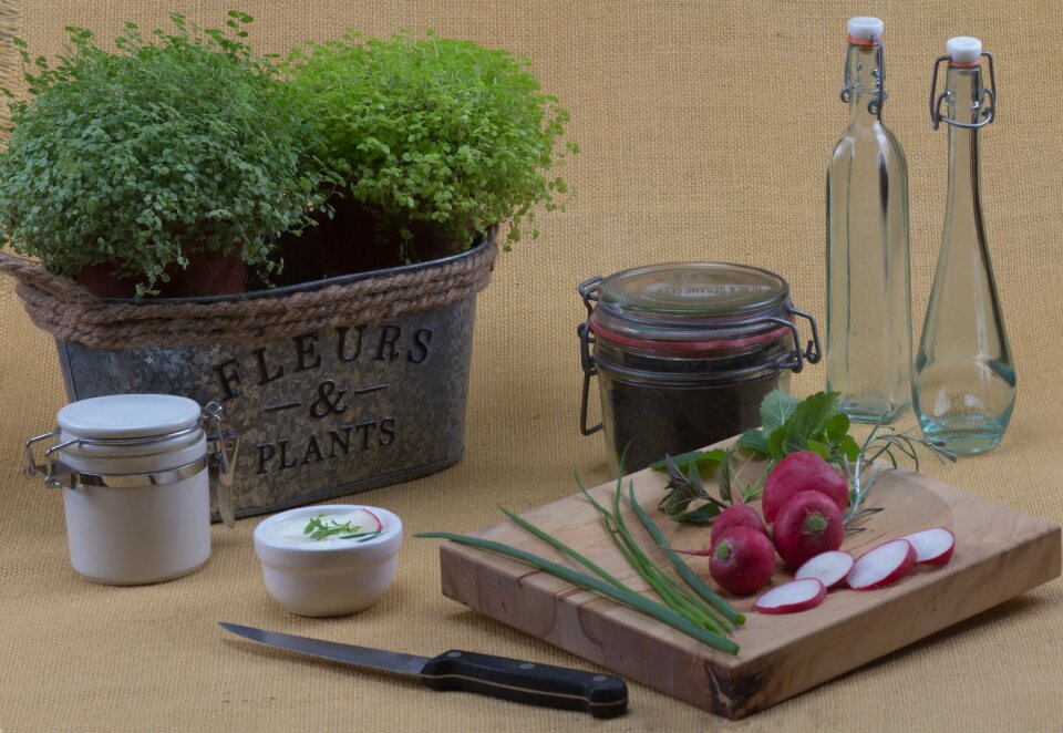 Glass vegetables decoration