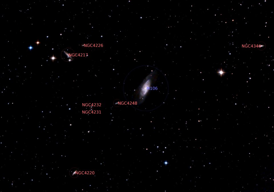 m106 Annotated NGC