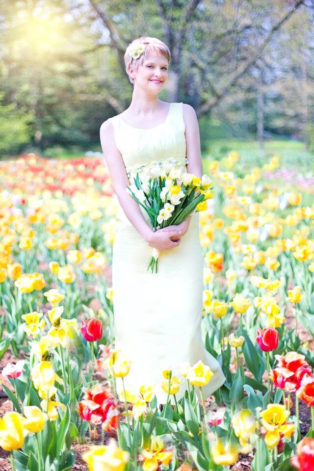 Spring joy happy