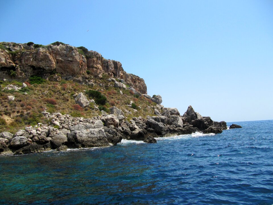 Water ocean rock