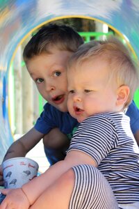 Playing kids friends