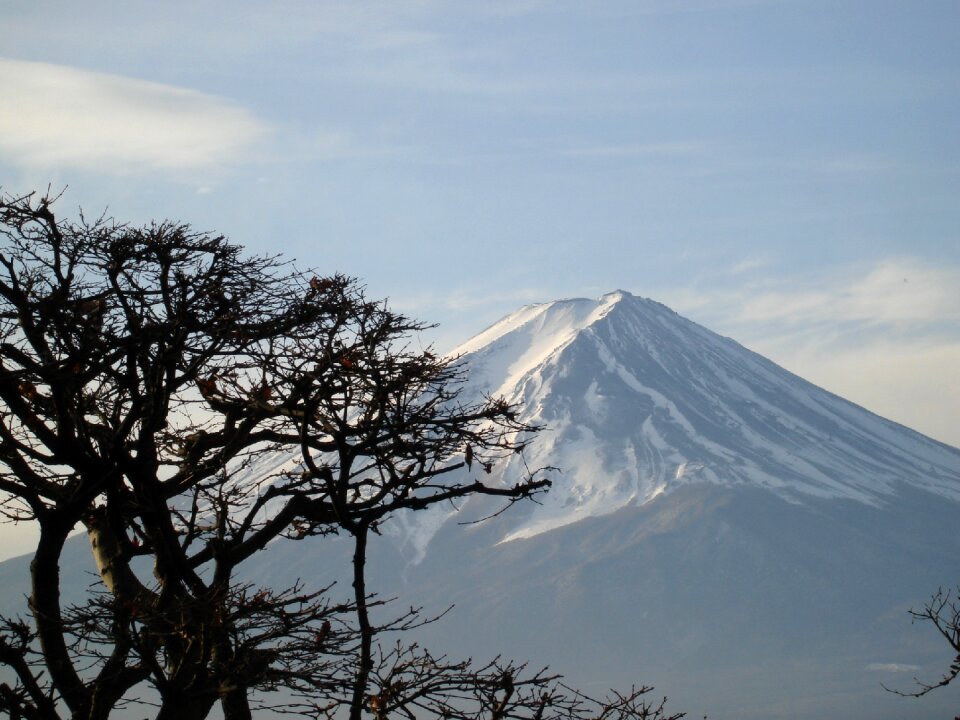 Honshu island active stratovolcano