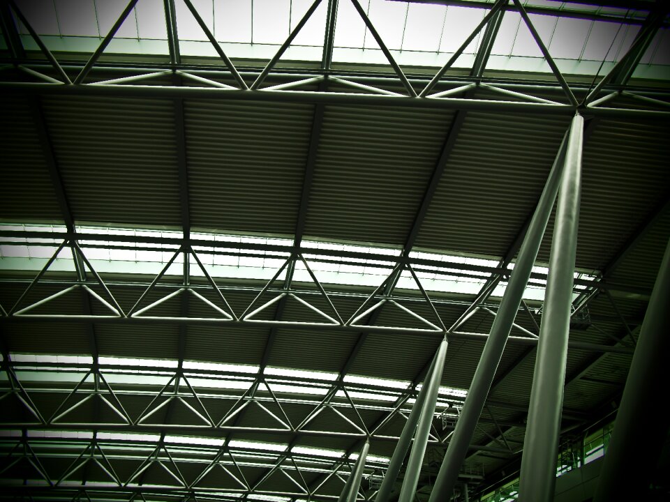 Glass roof inside