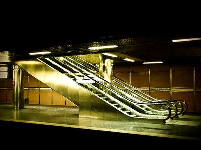 Movement underground railway station photo