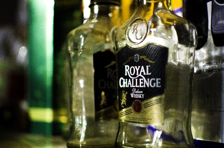 Bar whisky empty