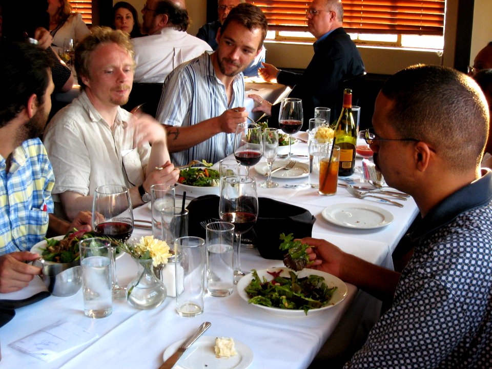 Fast Talker at Dinner