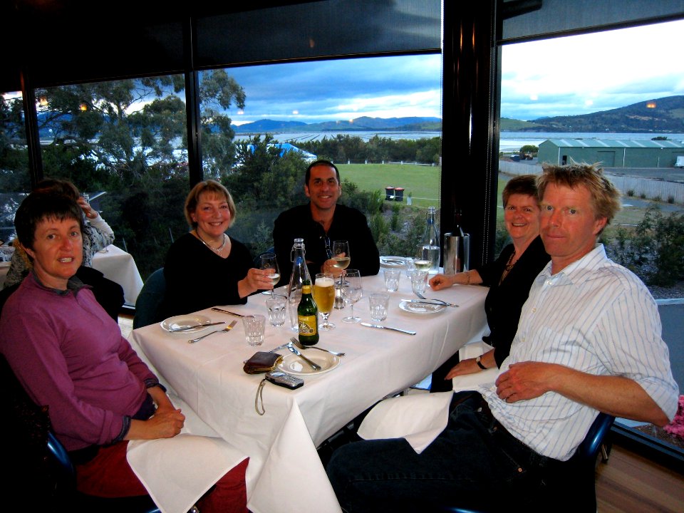 Dinner with New Tassie Friends