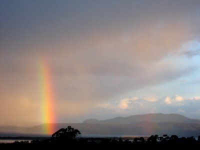 Rainbow over Marion Bay