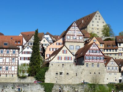 Middle ages baden württemberg historic center photo