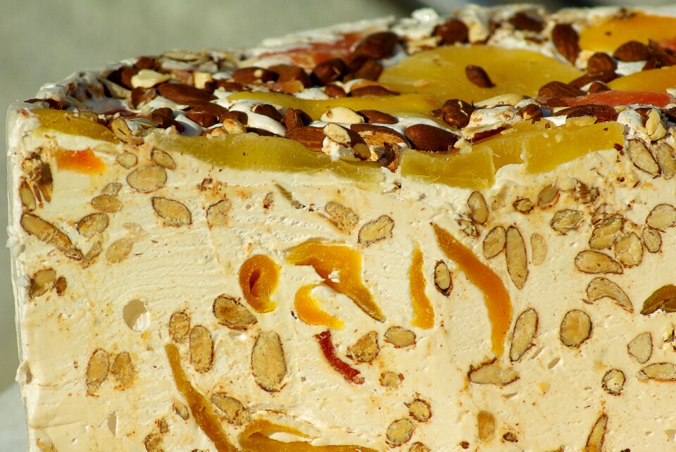 Almonds honey candied fruit