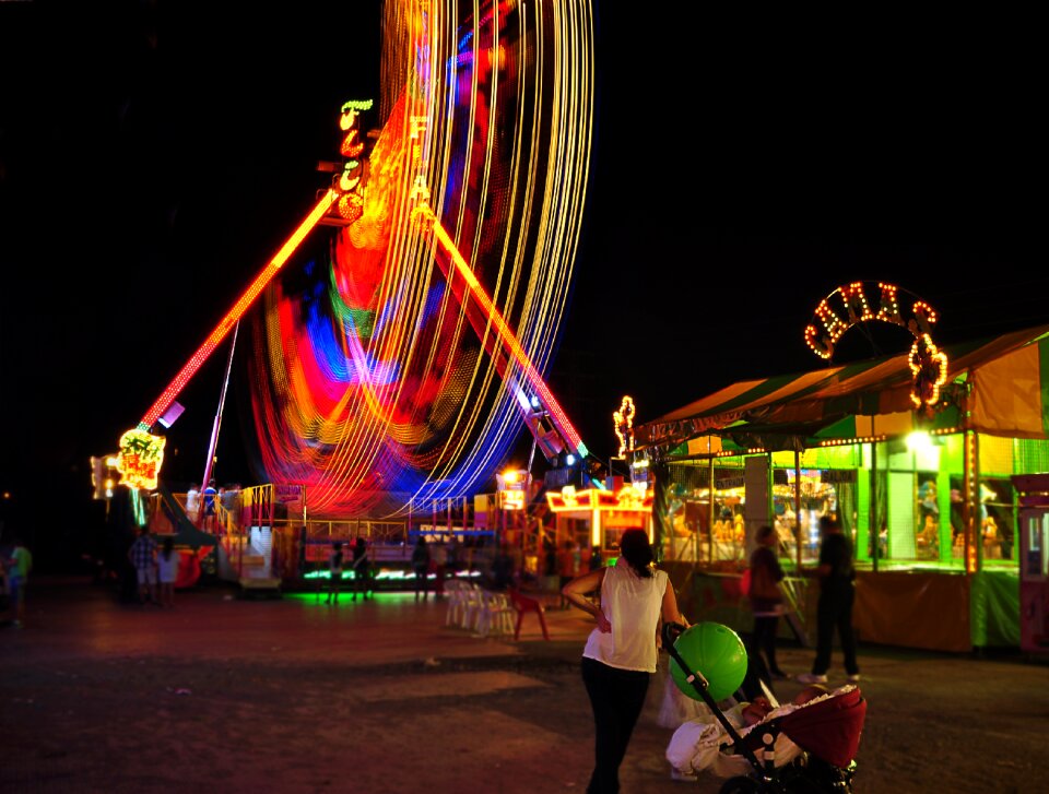 Carousel light night
