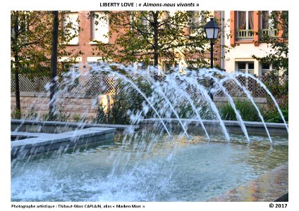 La vie et l'eau à Amiens en France