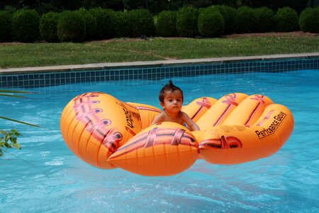 Pool summer inflatable mattress photo