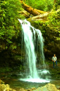 Grotto Falls Self Portrait  Scale