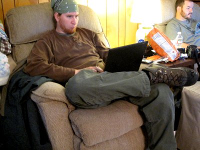 Recliner Laptop Position