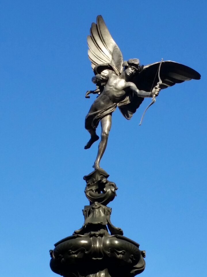 Struck blue sky cupid