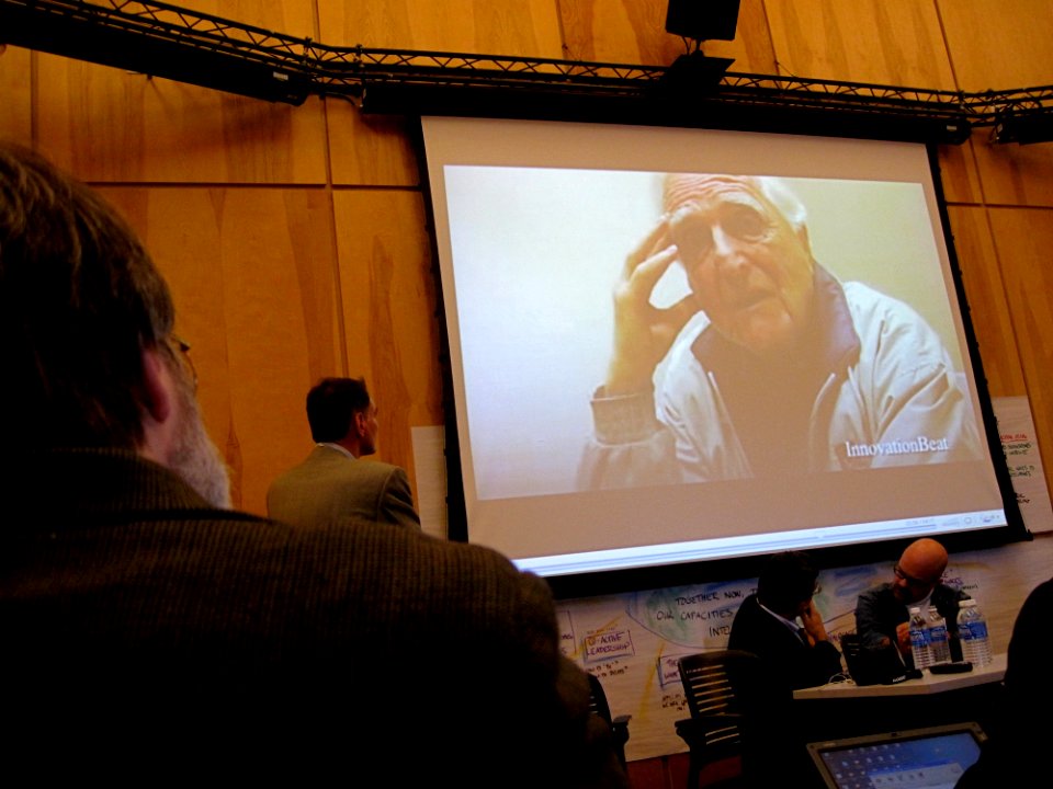 Gardner Watching Video of Doug