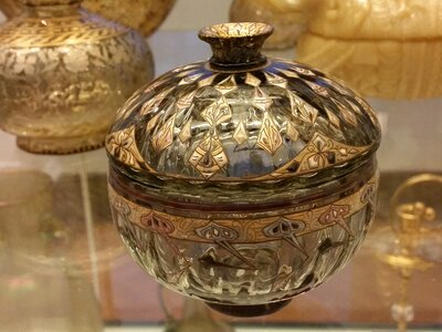 Golden vintage decorative