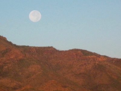 Moon Over Mazaztal Mountains