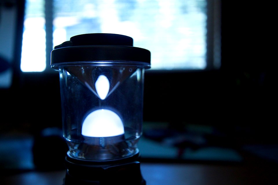Working By Emergency Light