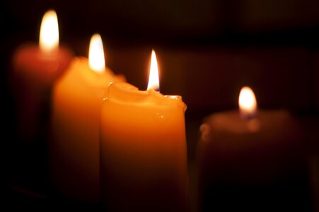 Light candlelight romantic photo