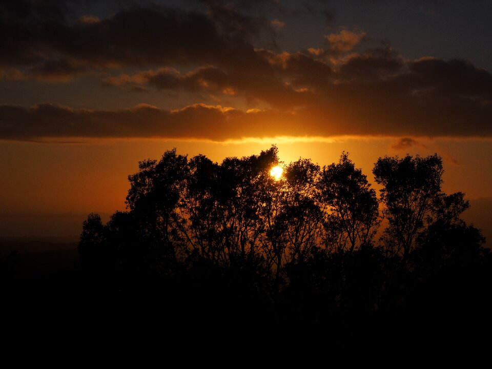Sun evening romantic