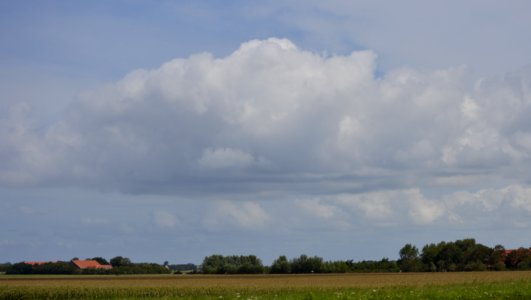 20180811 farm threatening cloud, Zeeland, Netherlands photo