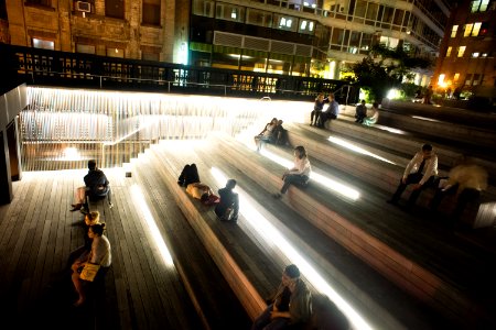 High Line night street theater
