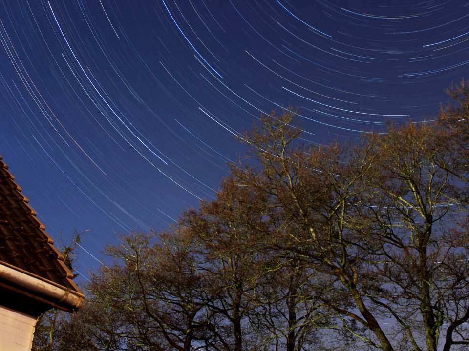 Startrails Backyard winter