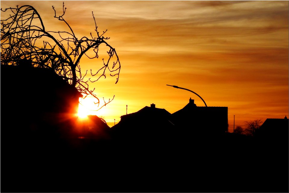 the last rays of the day