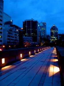 Lights Along the Law Courts Building