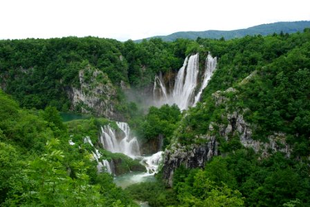 Beautiful Falls of Plitvice Lakes photo