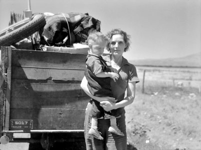 Starting Over: Drought refugees from South Dakota in Montana. July 1936.