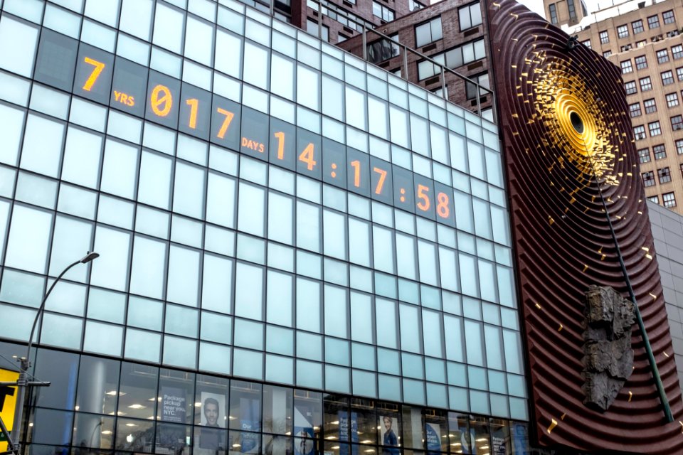 Climate Clock at One Union Square South, NYC