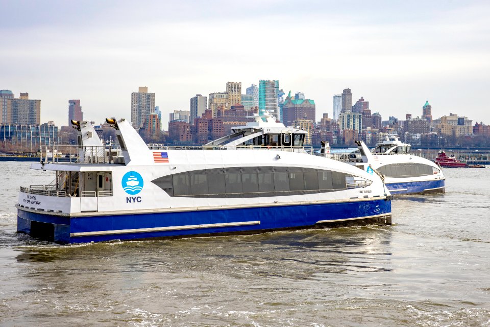 NYC Ferries, Time Traveler and Cyclone Shark